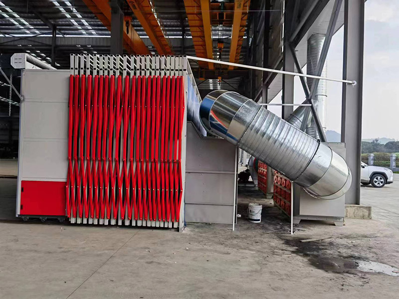 移动伸缩喷漆房