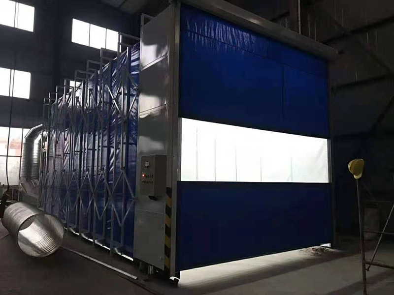 移动伸缩喷漆房